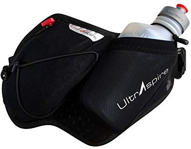 UltrAspire Essential Bottle Pack Trinkgürtel (Pitch Black, Universal (Brustumfang: 66-109 cm))