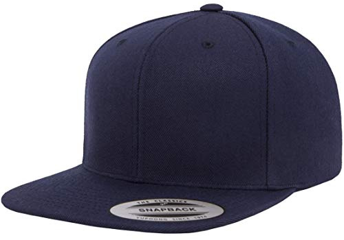 YP Classics Premium Snapback Cap, One Size Navy