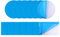 DKDDSSS 20 Stück Selbstklebende Reparaturflicken Pool Für Schwimmbecken, PVC Pool Reparaturset, Unterwasser Flicken Für Pool für Wasserbett Schwimmbäder Aufblasbares Boot, Blau