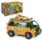 Tortues Ninja, Camion de Combats, Lance Pizza motorisé, Peut contenir Les Figurines de 12 cm, Jouet pour Enfants dès 4 Ans, Giochi Preziosi,TU804