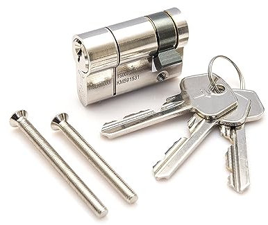 High Security - TSS Single (Half) Euro Cylinders TS007 1 Star Lock, Kitemarked and Insurance Approved. British Standard and Insurance Approved (32mm/10mm (42mm Total Length)