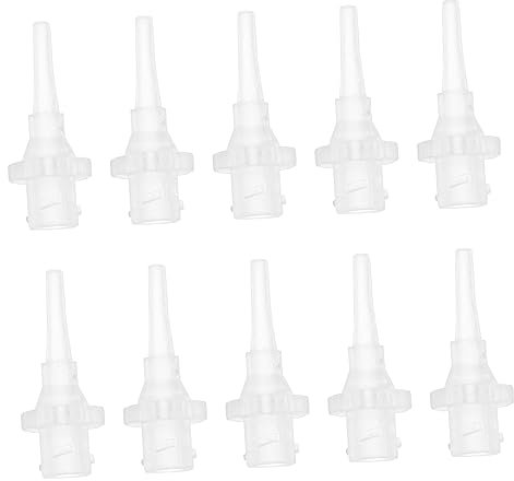 IWOWHERO 100St Ohrreinigungsdüse Flaschenspitzen für Ohrspüler Kit de limpieza de oidos Ohrenreiniger-Set ohrschmalzentferner ohrentropfen Ersatzspitzenrohr Ersatz-Ohrspülerschläuche PVC