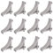 12 Pcs Refrigerator Shelf Clips Silver Fridge Cooler Shelf Support Replacement Freezer Shelf Clip for Refrigerator Cooler Freezer Fridge Shelves Kitchen
