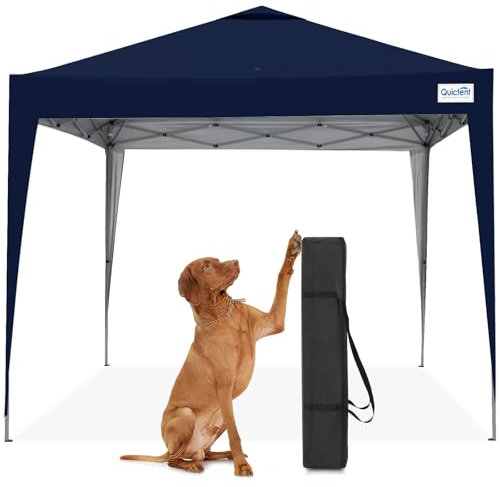 Quictent Portable Pop Up Canopy Gazebo with Carry Bag, 3x3m (10x10ft) Lightweight Shelter Tent for Parties, Camping, Festivals, Garden Events, Navy