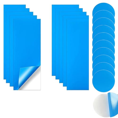Selbstklebende Reparaturflicken Pool, 20 Stück Wasserfeste Reparatur Patch Tape PVC Pool Reparaturset, Selbstklebend Unterwasser Reparatur Pool Flicken für Wasserbett Schwimmbäder Aufblasbares Boot