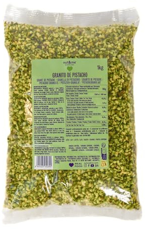 Granella di pistacchio 1kg nut&me | Pistacchio 100% a pezzi | Keto | Vegano | Basso contenuto di sale | Fonte di proteine | Senza zuccheri aggiunti | Senza glutine, soia, lattosio