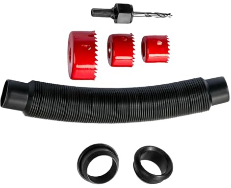 Set di accessori per tubi per acqua piovana resistente alle intemperie per barili da giardino fai da te per irrigazione di verdure, riciclaggio dell'acqua, barili di pioggia