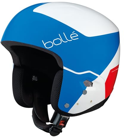 bollé - MEDALIST Race Blue Shiny S 53-54cm, Skihelm, Small, Unisex Erwachsene