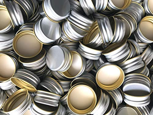 AE-GLAS 10, 15, 25, 50 o 100 pezzi. Tappo a vite di ricambio PP28, con bordo arrotolato per bottiglie in alluminio, 10 pezzi