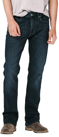 Buffalo David Bitton Jeans Uomo Slim Boot King, Pieghe e levigate, 33W x 32L