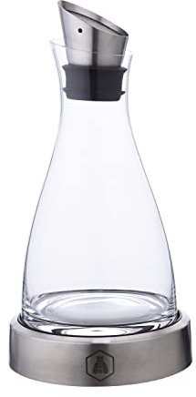 LAGUIOLE, 40269026, Caraffa per Decanter in Vetro, Base di Raffreddamento di Qualità Superiore, con Beccuccio Versatore, Vetro Trasparente, Capacità Vino 1,78 ml, 22x12 cm