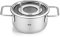 Fissler Pure Collection Olla de 1,9 L y 16 cm de Diámetro, Acero Inoxidable, con Tapadera de Vidrio, Escala de Medición Interior, Inducción