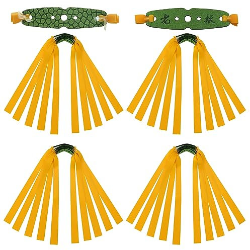 OUBOTER 20 Stück Flache Schleuderbänder Schleuder Gummiband Ersatzgummibänder Für Schleudern Jagd Schießen Jagd Katapult Elastisches Bungee Für 8-15mm Schleudermunition