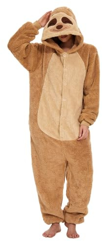 Xinlong Combinaison Pyjama Paresseux Deguisement Imprimé Animal Animaux Adulte Cosplay Unisexe Costumes Carnaval Noël