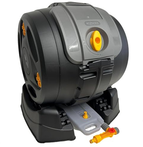 AB Tools Composteur rotatif 2 en 1 pour le jardin - 100 litres - Click + Spray