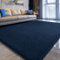 Sour Lemon Teppich Wohnzimmer 120x160 Marineblau, Waschbar Kinderzimmer Mädchen Junge Schlafzimmer Grau Carpet Gegend Kurzflor Flauschig Rutschmatte