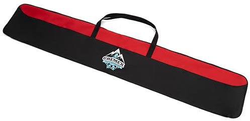 GREMEX Skitasche 160 cm - Skisack für 1 Paar Ski - wasserdichte leichte Tasche - Robuste Aufbewahrung für Alpinski und Skiausrüstung - Ergonomisches Ski Zubehör Kompakt