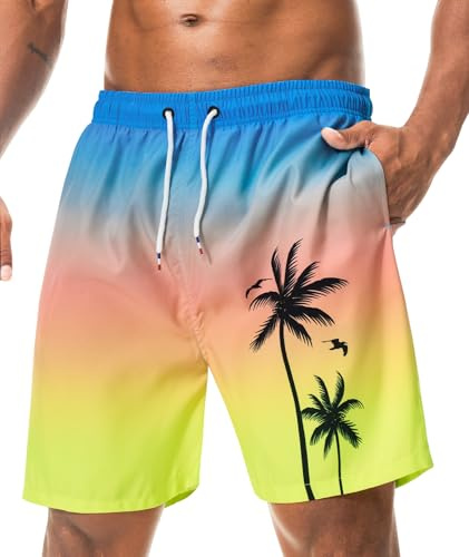 Danfiki Baddräkt för män, simbassäng, snabbtorkande, surfing, sommar, hawaiiansk strandshorts med ficka
