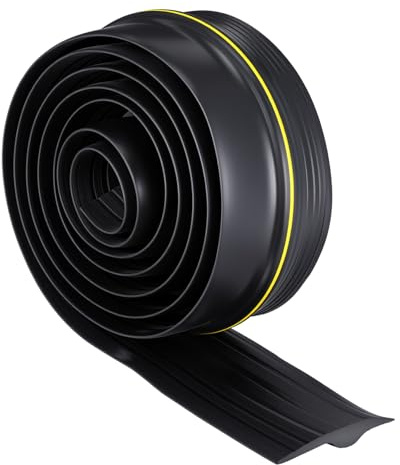 NUOBESTY Joint Détanchéité Caoutchouc pour Porte de Garage Mètres Bande Disolation Intempéries Joint de Porte pour Protection Eau et Poussière Adaptation Polyvalente pour de Garage