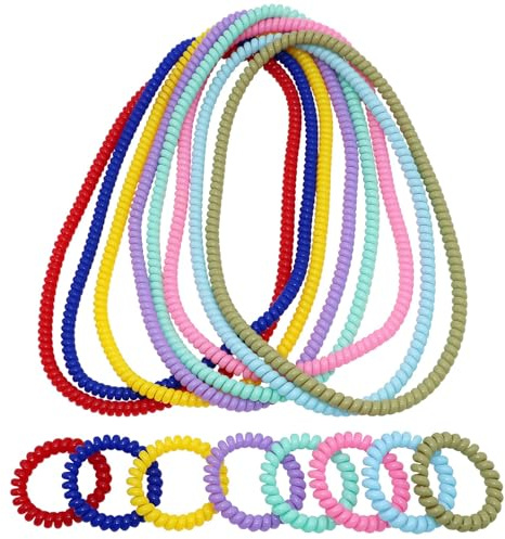 Generisch 16 Pack Stretchy Coil Chew Necklaces & Bracelets, Sensory Fidget Oral Motor Toys, Anti-Anxiety Chewy Jewelry for Kids Boys Girls, Teething Chew Set for Autism ADHD SPD Relief Biting Habits