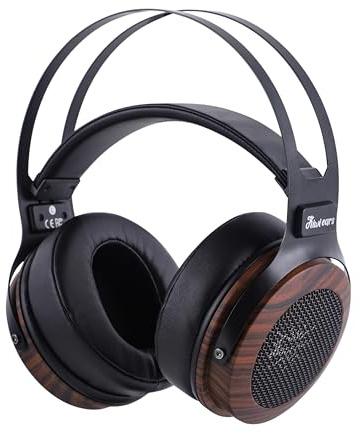 HIFIXAUDIO Kiwi Ears Altruva Over-Ear Headphone, Hi-Fi Wired 50mm Dynamic Driver Open-Back Stereo Headset with Monitor-Grade Tuning for Audiophiles Studio Mixing Gaming (Blackwood)