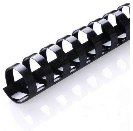CFS Products Plastic Comb Binding Spines, 1/2 Inch Diameter, Black, 90 Sheets, 100 Pack