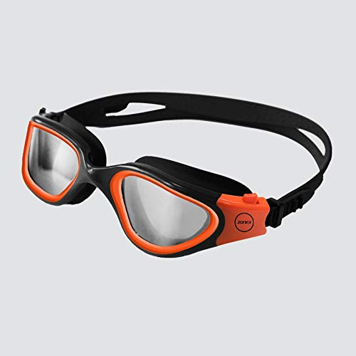 ZONE3 Gafas de natación Vapour, Fotocormática, Unisex adulto, Negro/Naranja, Talla única