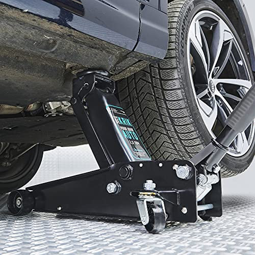 Datona Rangierwagenheber 2,5 Tonnen + Set Unterstellböcke + Kreuzschlüssel