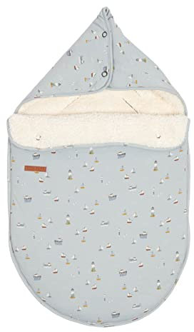 Little Dutch TE40721640 Fußsack für Babyschale - Sailors Bay blau