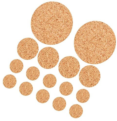 Vision4ever 140Pcs Cork Furniture Floor Pads Anti Skid Non Scratch Wood Flooring Protectors Useful For Home