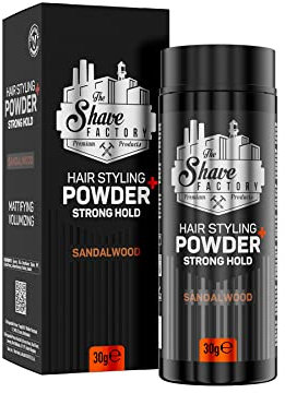 The Shave Factory Hair Styling Powder 30g. Mattifying&Volumizing Powder with Maximum Control-Elegant Design, Ease Of Use, Flexible and Long-Lasting Hold Product For Professional Barbers