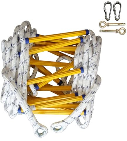 Rope Ladder - 2/3/4 Storey Fire Escape Ladder with Hooks, Emergency Soft Ladders, Outdoor Rescue Training Climbing Aerial Work (Size : 3M)
