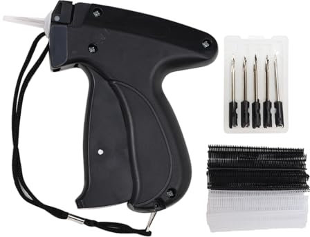 Abiyou Etikettierpistole Set, Heftpistole Etikettiermaschine, mit 5 Ersatznadeln+1000 Heftfäden, Etikettier Pistole, Schneller Kleidungsfixierer,Zum Kleidung Preisschilder Etiketten Preis Marke Tags