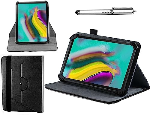 Navitech Schwarz Hülle und Stylus - Kompatibel mit dem BYYBUO Android 13 Tablet 10.1 Zoll Tablet