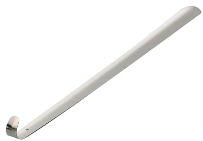 Healeved 50cm Long Handled Metal Shoe Horn Shoe Horn with Hanging Hole Handheld for Men Women Elderly Smooth Puller Helper Tool for Daily Use