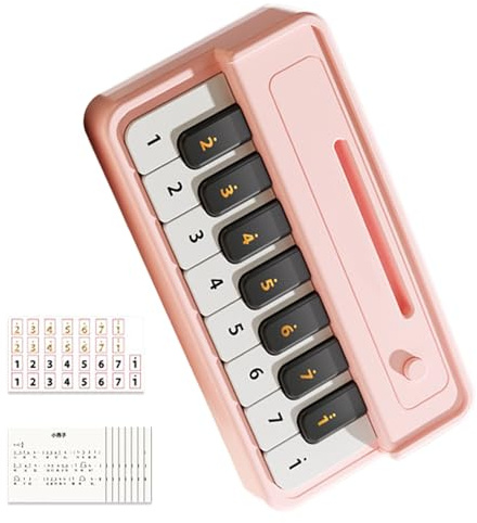 Tastiera per pianoforte per bambini, educazione precoce, portatile, stimolante sensoriale, giocattolo da viaggio con libro di canzoni, per bambini, a casa, in viaggio, per interni, esterni, asilo