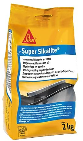 SIKA Super Sikalite, Impermeabilizante en polvo - Para revocos, enfoscados y morteros de asiento - 2 kg