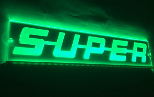 Plaque lumineuse LED verte 24 V pour décoration intérieure de camion Scania 500 mm