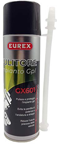 EUREX GX601 ADDITIVO per IMPIANTO GPL 120 ml. con Raccordo N. 12 FLACONI
