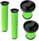 SPARES2GO Dual Washable Foam Filter Kit for GTech System - AirRam MK2 + Multi MK2 Cordless Vacuum Cleaners (Pack of 4)