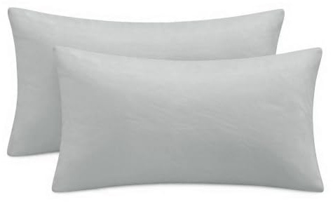 Aisbo Grey Pillow Cases 2 Pack - Light Grey Plain Standard Pillowcases Set of 2, Soft Microfiber Pillow Cover with Envelope Closure 50x75 cm