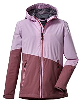 killtec Girl's Chaqueta funcional/chaqueta outdoor con capucha KOS 206 GRLS JCKT, light pink, 152, 39103-000