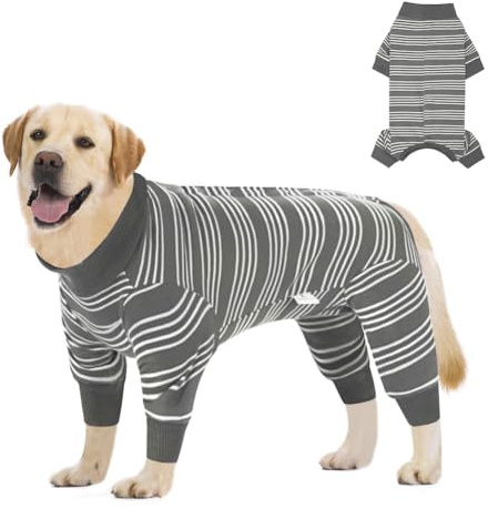 FEimaX Hundebody Nach Op, Hundebody Nach Kastration Hündin Rüde, Wundschutzanzüge Hund Nach Operationen Langärmelige Erholungsanzug für Kleine Mittelgroße Große Hunde