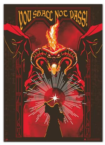 Grupo Erik The Lord of the Rings Luminescent Poster - 27.5 x 19.6 inches / 70 x 50 cm - Shipped Rolled Up - Cool Posters - Art Poster - Posters & Prints - Wall Posters