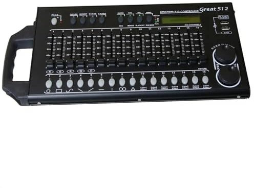 Equipos para DJ Controlador de 512 canales, equipo de DJ, consola 512, iluminación de escenario for LED Par, focos con cabezales móviles, Control de luz for DJ Controlador de sonido(220 5500W)