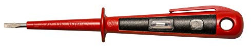 H + H Werkzeug 45400 45400 VDE - Comprobador de tensión y fases (hasta 250 V GS probado según VDE 0680, fabricado en Alemania), color rojo/negro, 150 mm