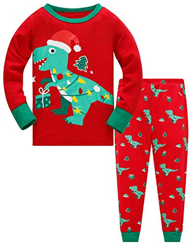 TEDD Christmas Pjs Kids Pyjamas Set for Boys Pajamas Cotton Toddler Baby Clothes Girls Nightwear Fun Santa Claus Sleepwear Unisex Long Sleeve 2 Piece Nightwear Outfit 2-3 Years