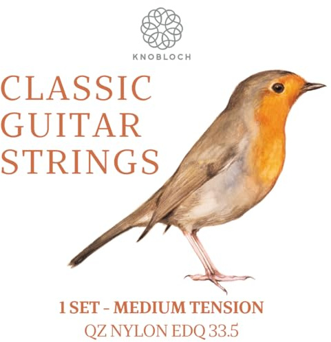 KNOBLOCH Strings - Corde per chitarra spagnola, modello ERITHACUS 33.5 Medium Tension | Suono naturale e sensuale | Set di corde per flamenco e classico | Made in Italy