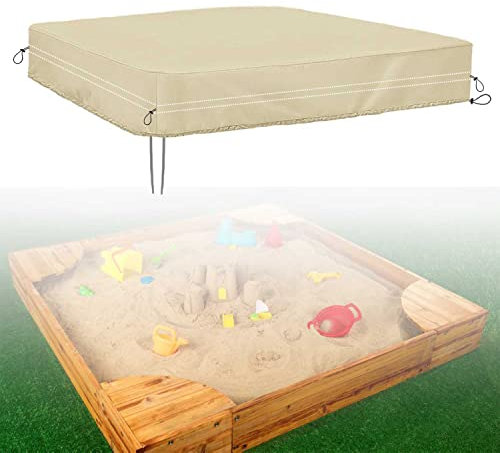 Sandboxes Sandpit Cover-72in，Kids Sandbox Cover for Protects Sand and Toys from Pollution Waterproof and Sun Protection