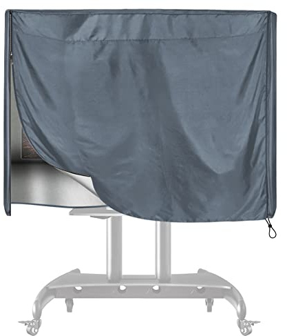 SELUGOVE Mobile TV Stand Cover for 60-72 Inch Waterproof Moisture-proof Dust-proof TV Screen Protection Cover Grey